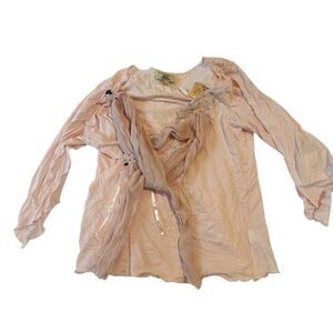 Victoria's Secret Light Pink Lace Blouse